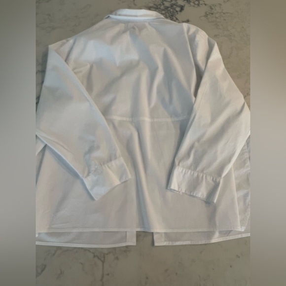 J. JILL White Shirt Collection 3X Womens Basic Button Down Long Sleeve EUC - Picture 2 of 7